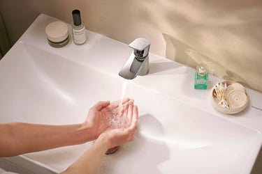 hansgrohe Neovis Q håndvaskarmatur 92mm tud m/push-open forkr - 1
