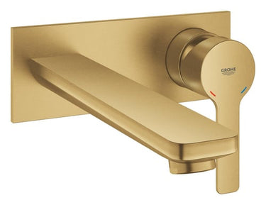 GROHE Lineare New etgrebsbatteri messing 207mm tud t/hv/vægmont børstet cool sunrise - 1