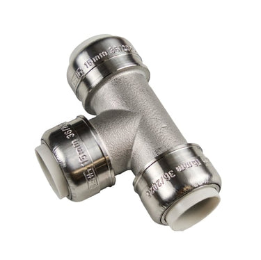 Roth Multiplex t-stykke 1.4404 18mm - 1