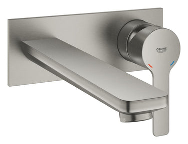 GROHE Lineare New 2-huls håndvaskarmatur til indb. udv. dele str. L SuperSteel - 1