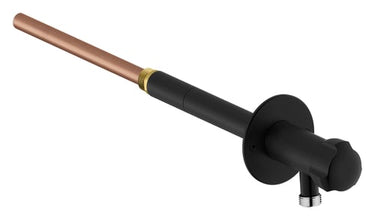 Damixa Outdoor posteventil pulverlakeret/rf 15x150-300mm midnight black - 1