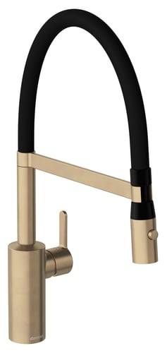 Damixa Silhouet Pro køkkenarmatur 223mm m/flex tud børstet bronze - 1