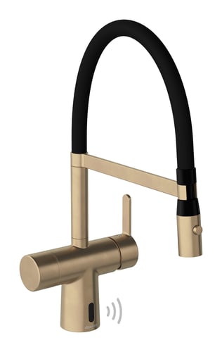 Damixa Silhouet Pro Touchless køkkenarmatur 223mm m/flex tud børstet bronze - 1