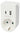 Stikadapter Schuko med USB og mobilholder - 2