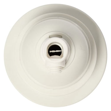 Kronefatning u/afbryder E27 plast hvid - 1