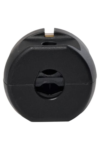 Stikprop schuko m/side-jord, sort - 1