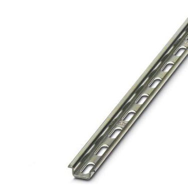 DIN-skinne NS15/5,5 med huller 4,2*12,2 mm forzinket L=2m - 1