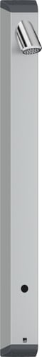 Oras Electra brusepanel 1198mm berøringsfri 230/9V t/forblandet vand grå/forkr - 1