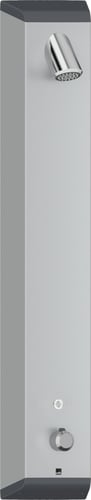 Oras Electra brusepanel 1198mm touch m/blander grå/forkr - 1