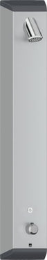 Oras Electra brusepanel 1198mm touch m/blander grå/forkr - 1