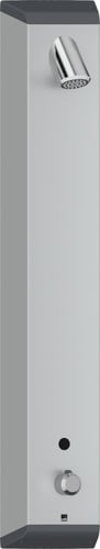 Oras Electra brusepanel 1198mm berøringsfri 230/9V m/blander grå/forkr - 1