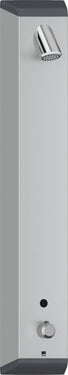 Oras Electra brusepanel 1198mm berøringsfri 230/9V m/blander grå/forkr - 1