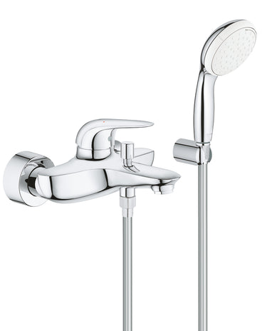 GROHE Eurostyle 2015 Solid kar og brusearmatur med håndbruser - 1