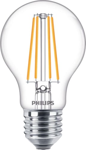 Philips CorePro LED Standard 8,5W (75W) E27 A60 827 Klar Glas - 1