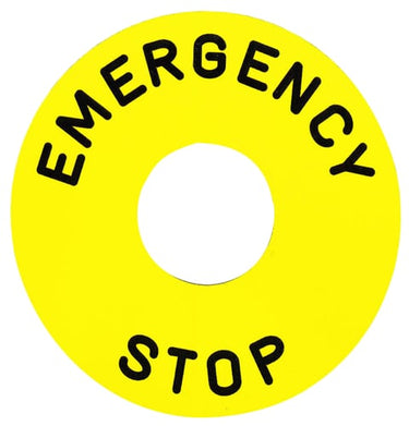 Skilt ZB2BY9330 TEKST:EMERGENCY - 1