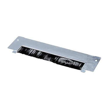 LEXCOM 19'' Rack Office LINE for væg · kabelgennemføring med børster stål - 1