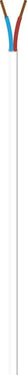 Plastkappeledning NOPKLF H03Z1Z1H2-F 2X0,75 Hvid QB200 - 1