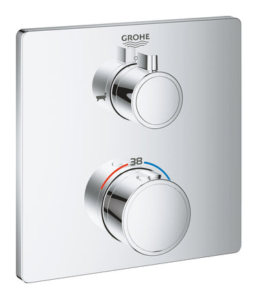 GROHE Grohtherm forplade til Smartbox bruser og bad firkant - 1