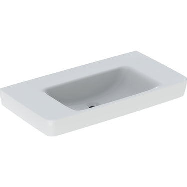 Geberit Renova Plan håndvask 900 x 480 x 185 mm m/fralægningsplads hvid porcelæn - 1