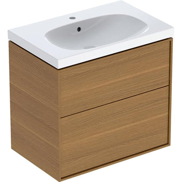 Ifö Sense Art sæt håndvask med underskab to låger 75 cm eg - 1