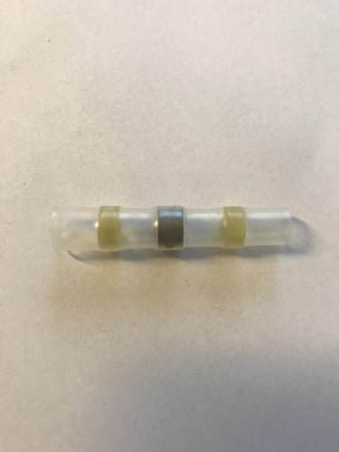 Loddemuffe med smeltbar tin ring og lim gul 4,0-6,0 mm2 - 1
