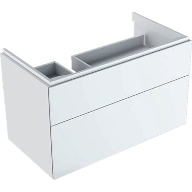 Geberit XENO² vaskeskab 880x530x462mm m/2skuffer hvid spånplade lak 500.515.01.1 - 1