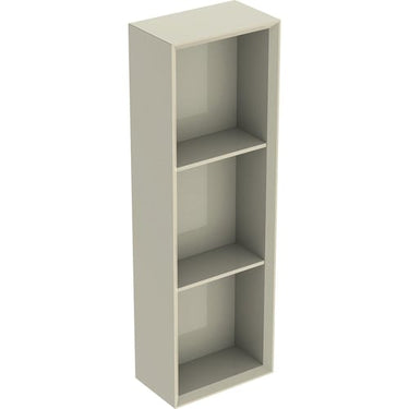 Geberit Icon vægskab 225 x 132 x 700 mm sandgrå højkomprimeret trelags-spånplade lakeret blankpoleret - 1