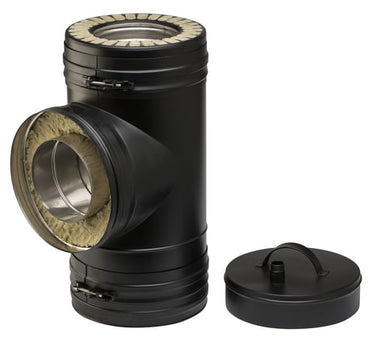 Metalbestos Wood 150 mm t-stykke 90° - 1