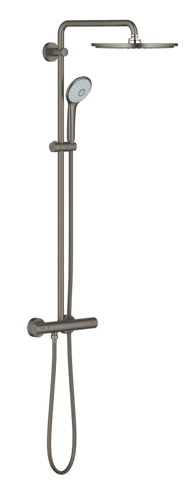 GROHE Euphoria 310 brusesystem med termostat til væg børstet Hard Graphite - 1