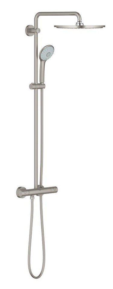 GROHE Euphoria 310 brusesystem med termostat til væg Supersteel - 1