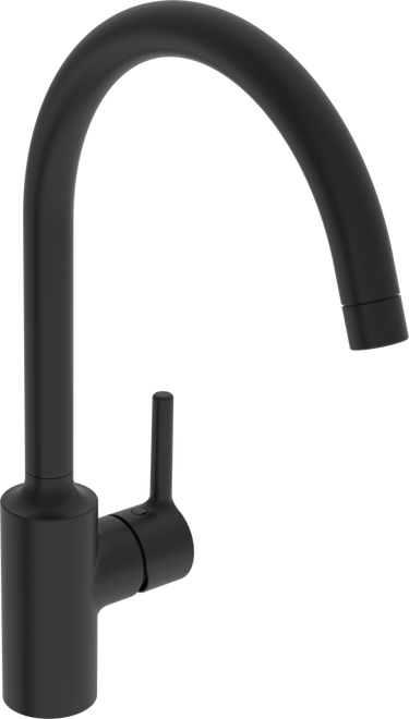 Oras Optima køkkenarmatur et-grebs 247mm mat sort - 1