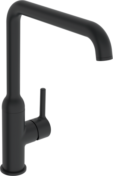 Oras Optima Style køkkenarmatur et-grebs 255mm mat sort - 1