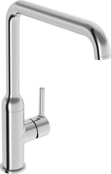 Oras Optima Style køkkenarmatur et-grebs 255mm børstet stål - 1