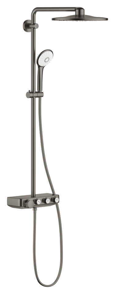 GROHE Euphoria SmartControl 310 Duo brusesystem med termostat til væg børstet Hard Graphite - 1