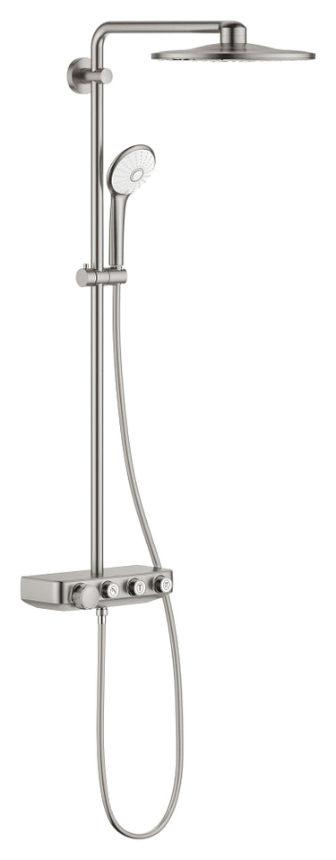 GROHE Euphoria SmartControl 310 Duo brusesystem med termostat til væg Supersteel - 1