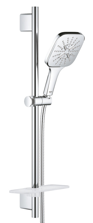 GROHE Rainshower SmartActive 130 Cube brusestangsæt m/sæbeskål 600 mm 3-sprays krom - 1