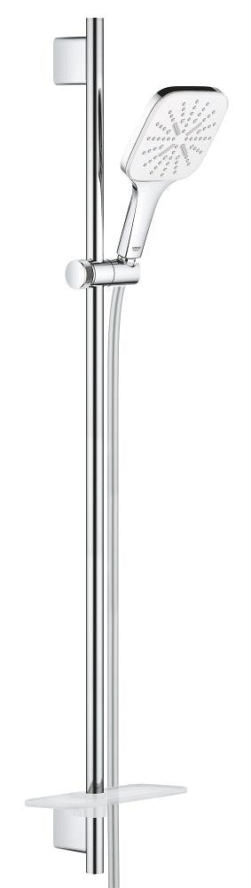 GROHE Rainshower SmartActive 130 Cube brusestangsæt 900 mm 3-sprays Moon White - 1