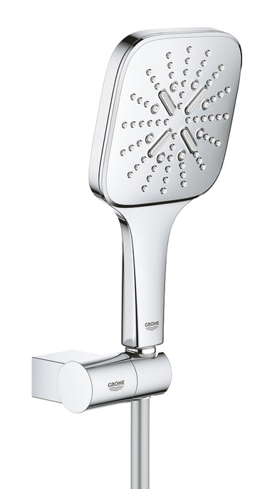 GROHE Rainshower SmartActive 130 Cube vægholdersæt 3-sprays krom - 1