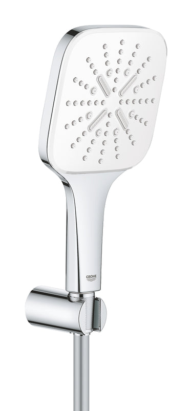 GROHE Rainshower SmartActive 130 Cube vægholdersæt 3-sprays Moon White - 1