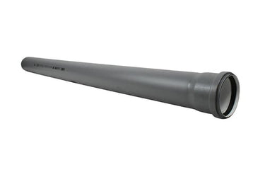 Ht-Pp (Amax Pro) afløbsrør med muffe grå Ø32 x 2000 mm - 1