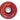 3M™ Ventileret Bagplade M14 Rød 180 mm x 22 mm 5 stk/krt PN64862 - 1