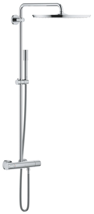GROHE Rainshower System 400 brusesystem med termostat til væg krom - 1