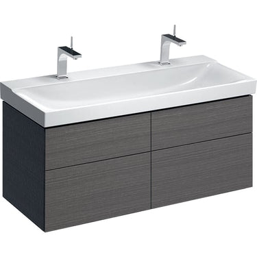 Geberit XENO² vaskeskab 1174x530x462mm m/4skuffer scultura-grå spånplade melamin - 1
