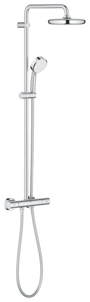 GROHE Tempesta Cosmopolitan 210 brusesystem med termostat til væg krom - 1