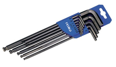 Irimo stiftnøglesæt lang med kugle sort 0.05-3/8" - 1