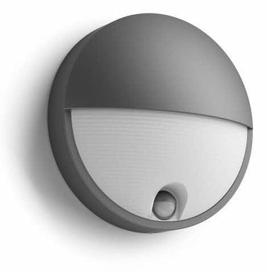 myGarden Capricorn Væglampe Antracitgrå 1x6W 230V IP44 Bevægelsessensor - 1