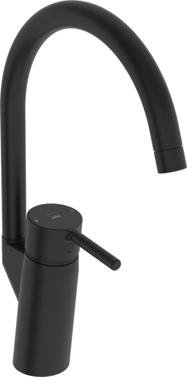 Oras Optima køkkenarmatur et-grebs 171mm mat sort - 1