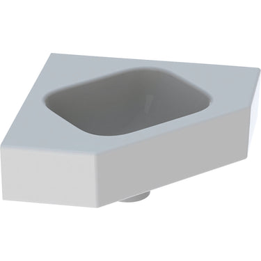Geberit Icon hjørnehåndvask 460 x 330 x 130 mm hvid porcelæn - 1