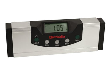 Digital vaterpas 150 mm/0,05° med +-laser- og LED lys - 1