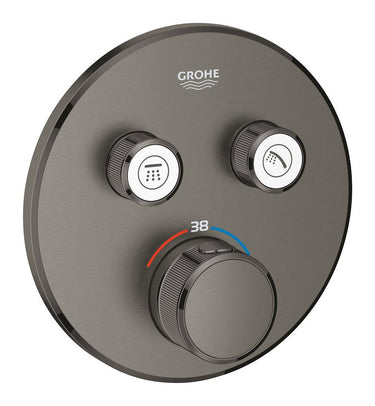 GROHE Grohtherm SmartControl termostat udv. del rund 2SC grafit - 1